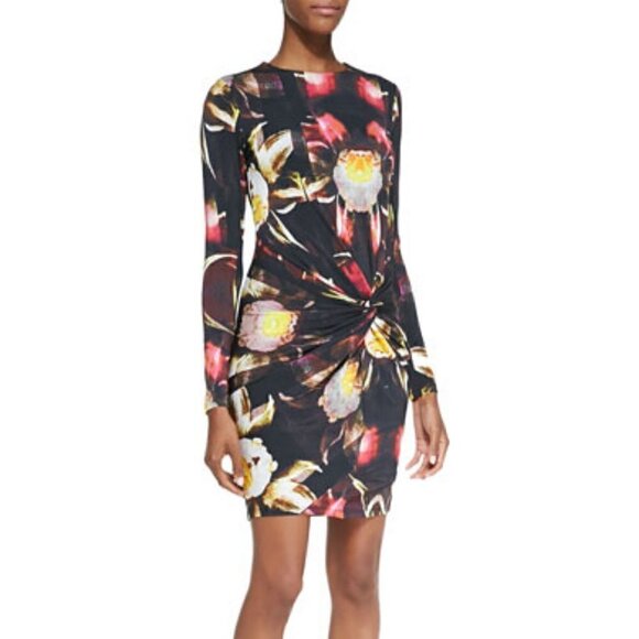 Ted Baker London Petal Print Twisted Knot Sheath Dress Small business cocktails - Picture 1 of 9
